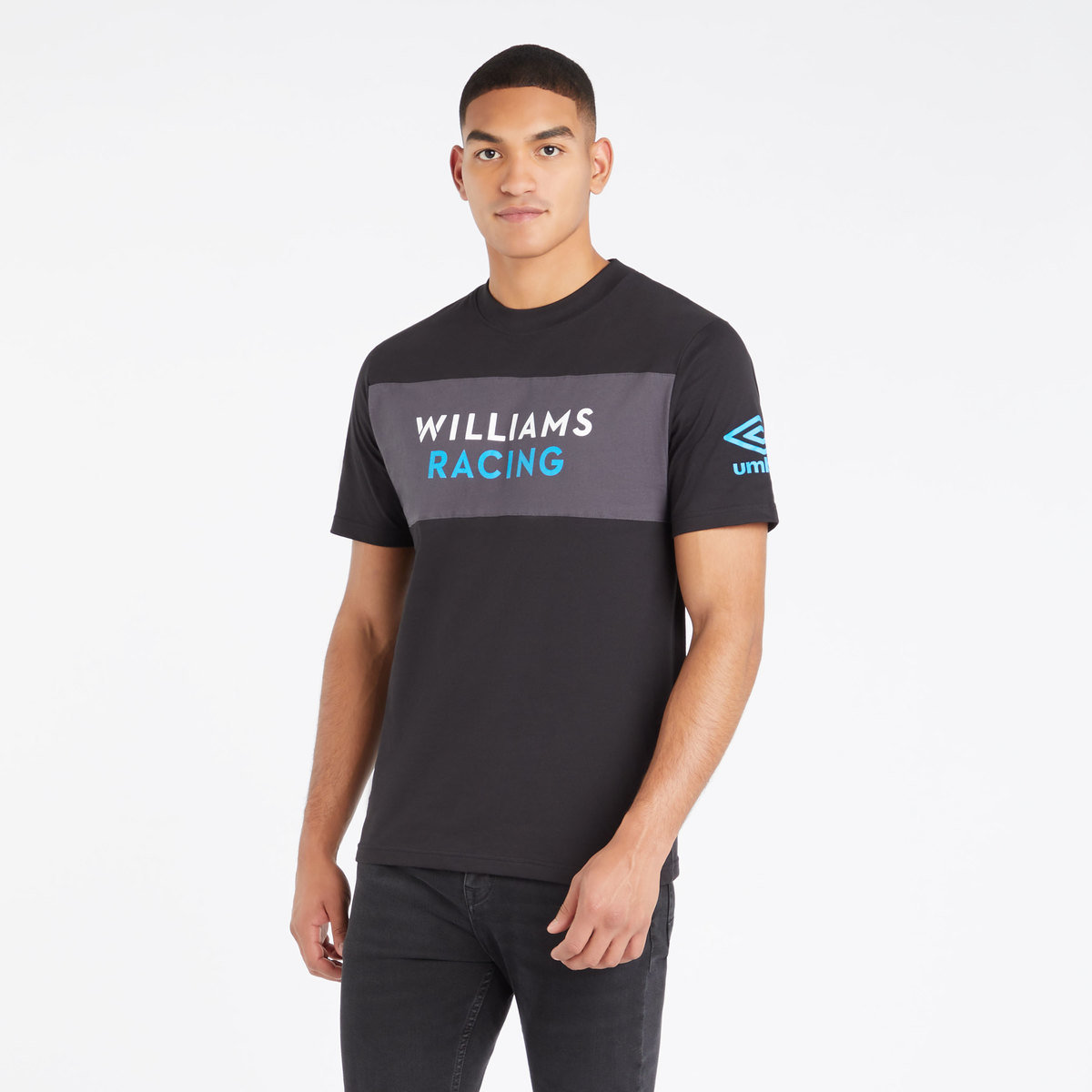 Black Umbro Football Williams Intertia Crew Tee T Shirts | CA-93684