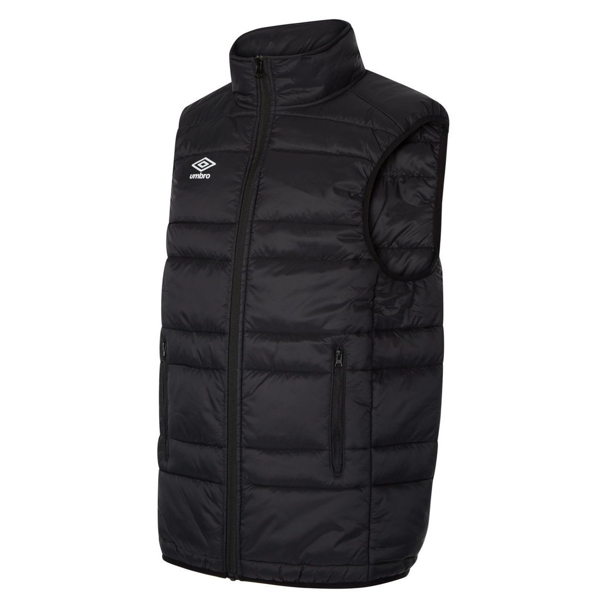 Black / White Kids\' Umbro Club Essential Gilet Junior Jackets | CA-17264