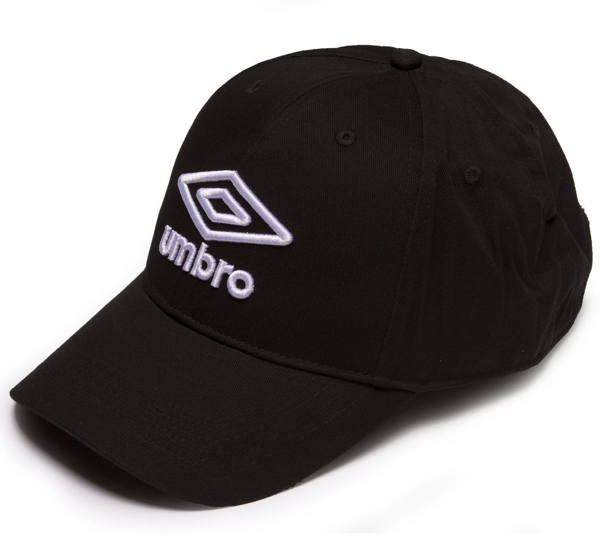 Black White Kids\' Umbro Logo Cap Hats | CA-86859