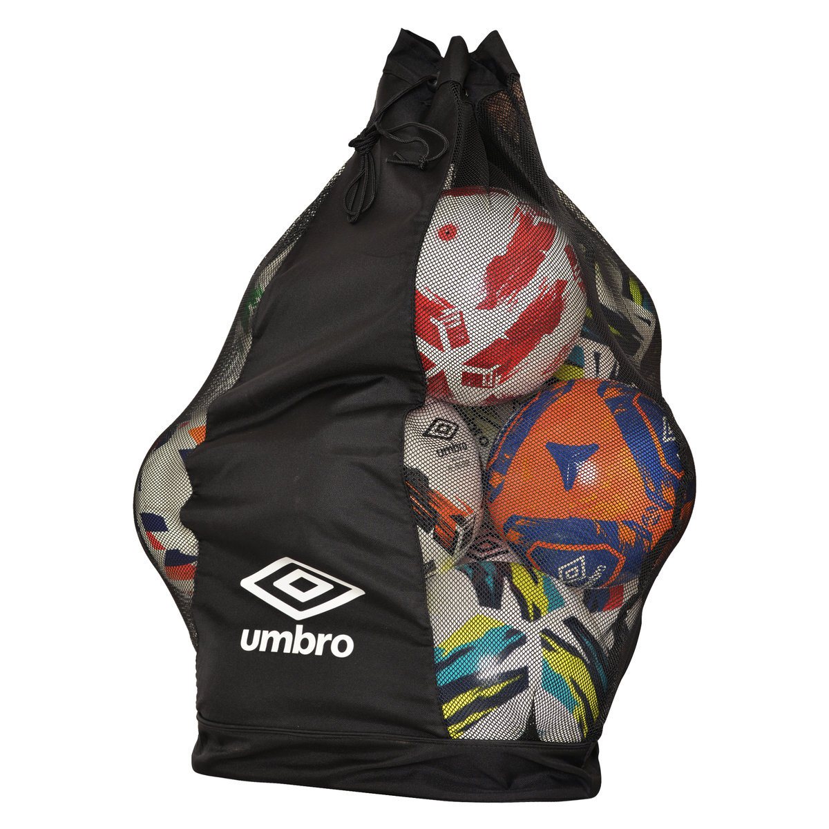 Black White Men\'s Umbro Ball Sack Bags | CA-71766