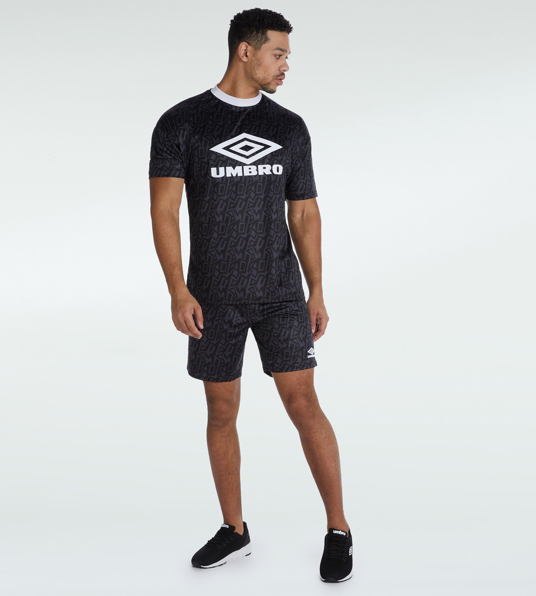 Black / White Men's Umbro Graffiti Shorts Shorts | CA-21654