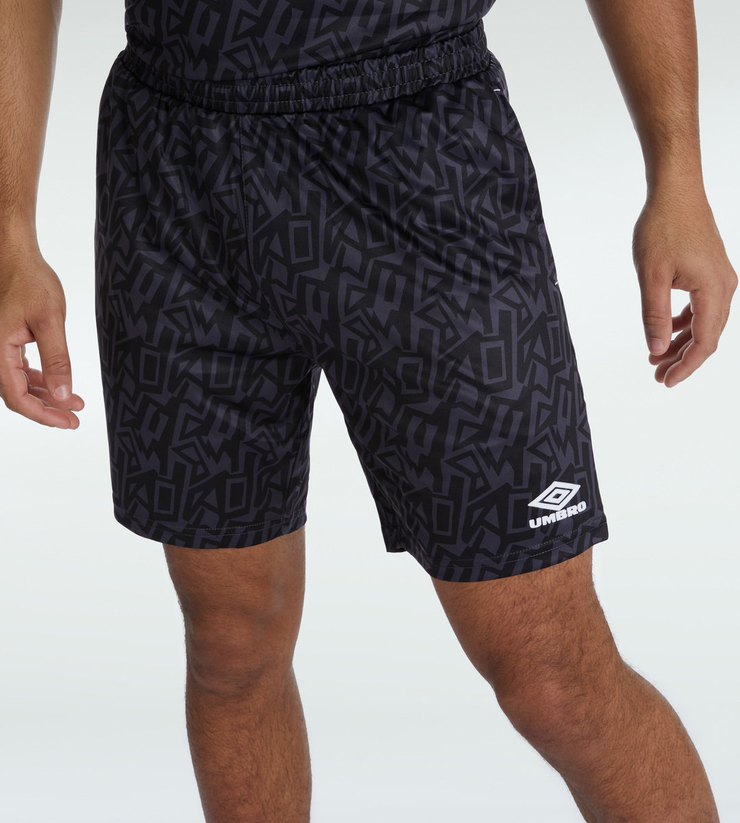 Black / White Men's Umbro Graffiti Shorts Shorts | CA-21654