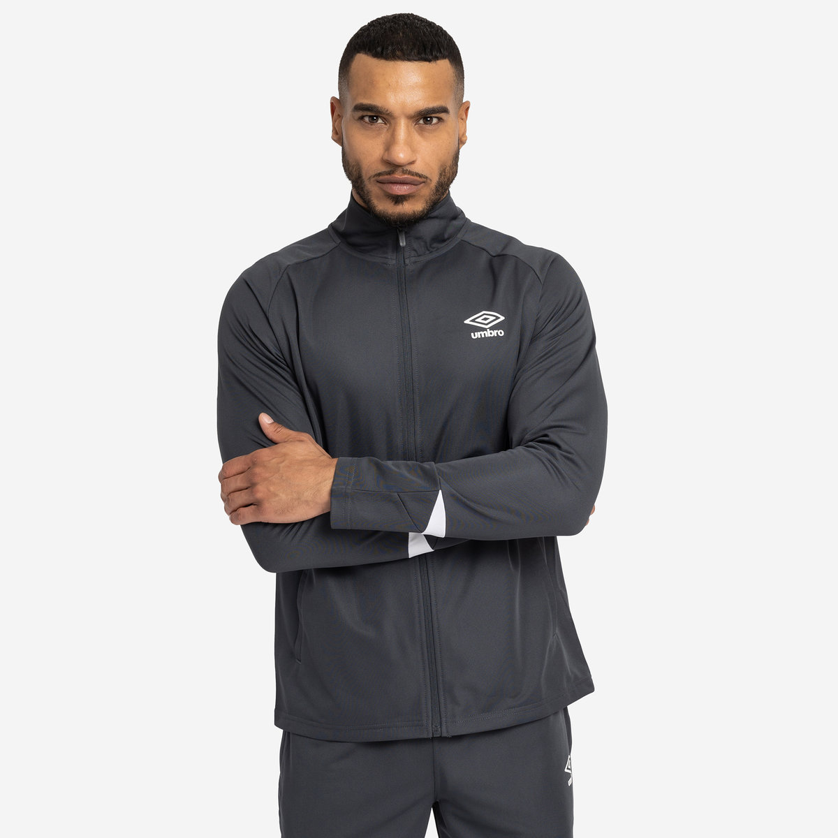 Black / White Men's Umbro Total Training Knitted Suit Suits | CA-26765