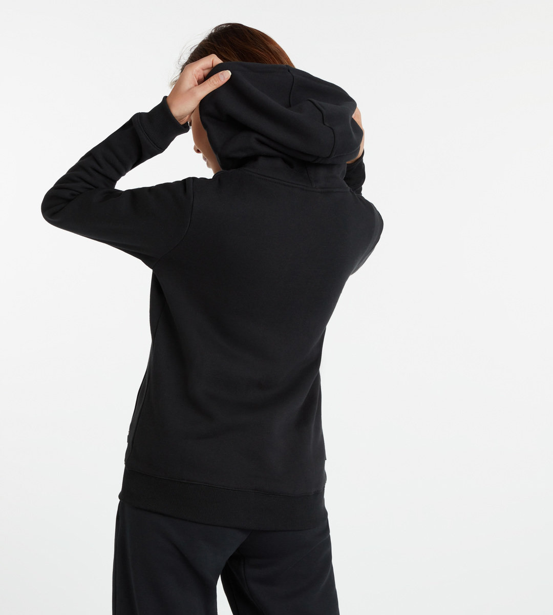 Black / White Women's Umbro Club Leisure ZT Hoodie Hoodies | CA-14375