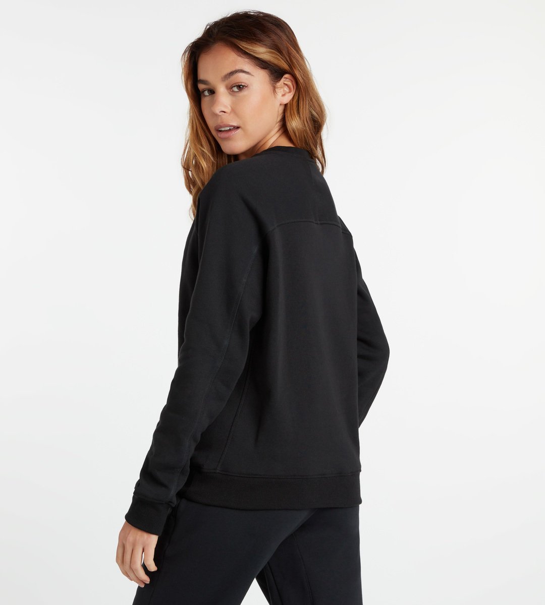 Black / White Women's Umbro Club Leisure Sweat Sweaters | CA-91683