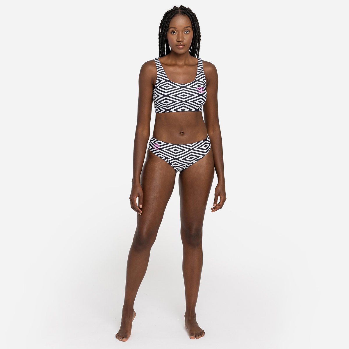 Black Women's Umbro Printed Bikini Bikini | CA-24216