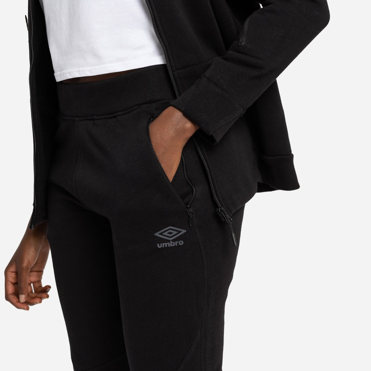 Black Women's Umbro Pro Fleece Elite Pant Trousers | CA-70775