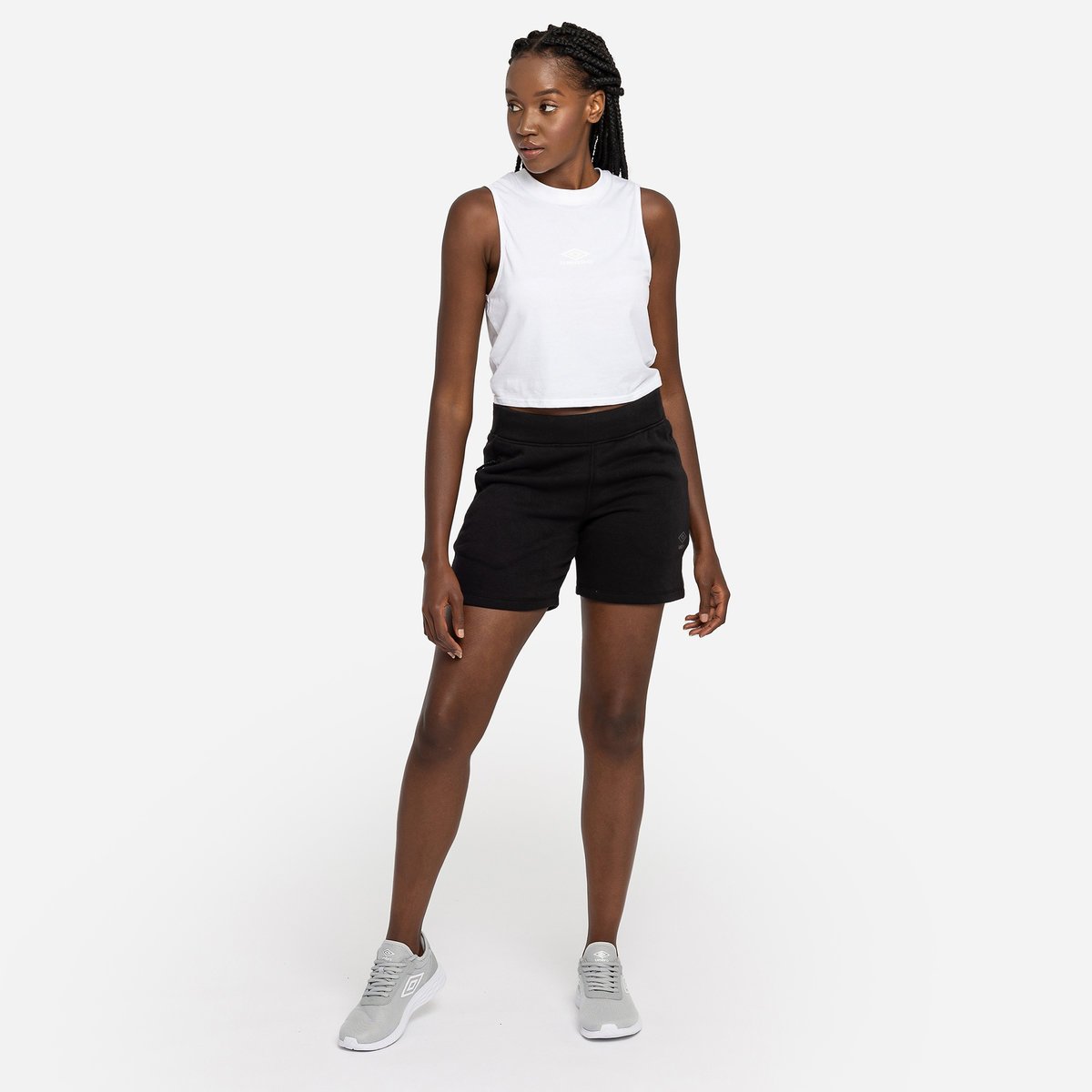 Black Women's Umbro Pro Fleece Elite Short Shorts | CA-80461