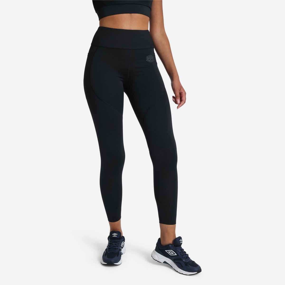 Black Women\'s Umbro Pro Training 7/8 Leggings Trousers | CA-83700