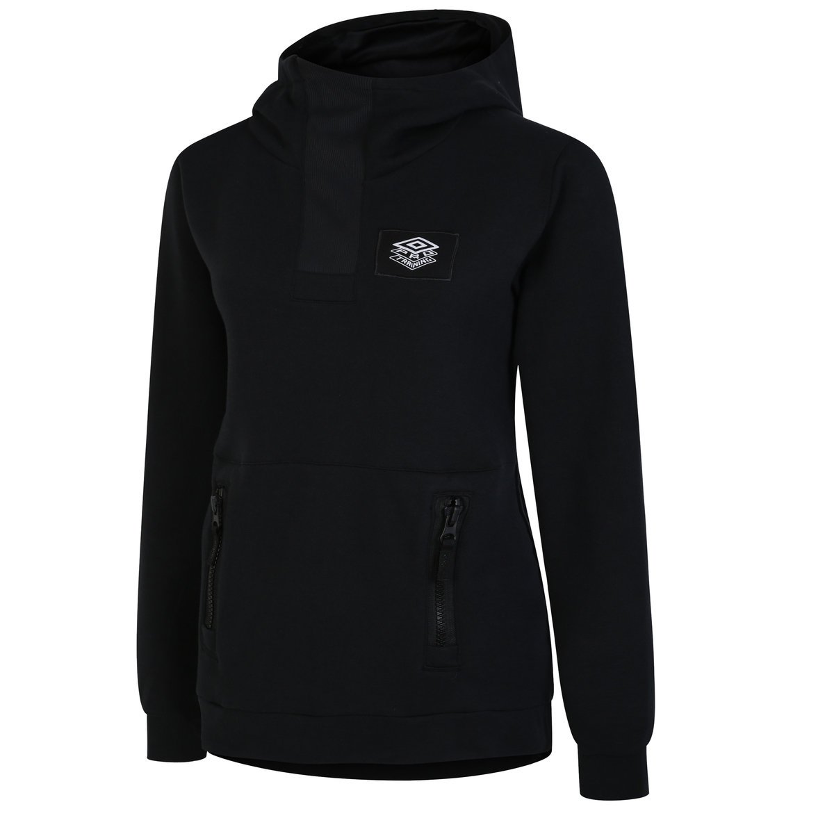 Black Women\'s Umbro Pro Training Overhead Hoodie Sweaters | CA-95043