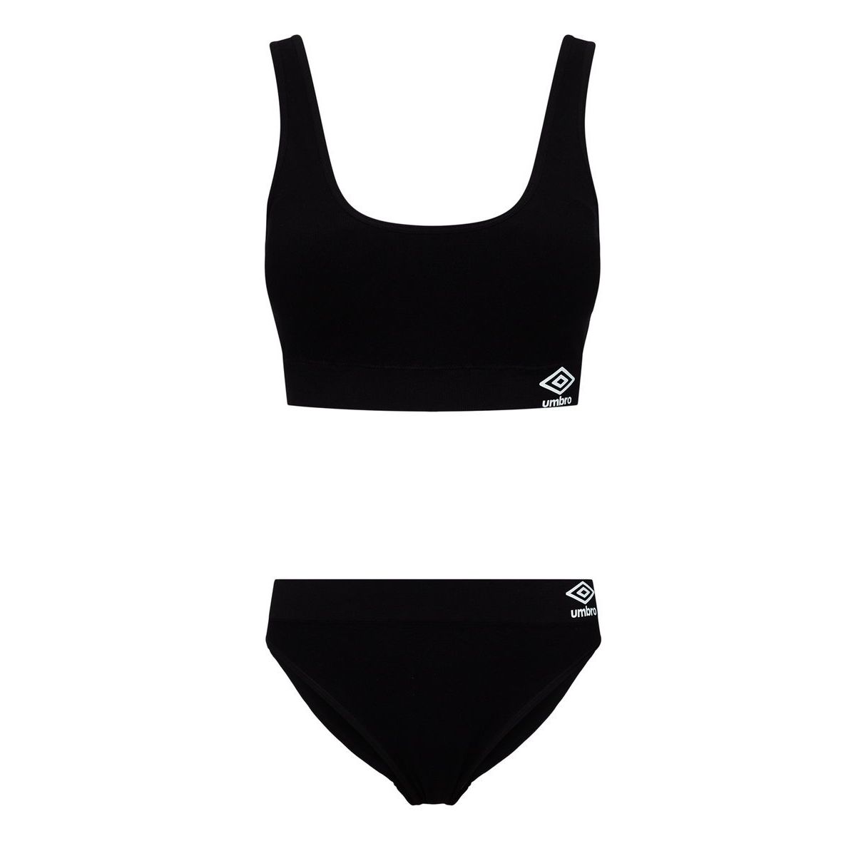 Black Women\'s Umbro Sam Seamless Bra And Brief Set Underwear | CA-72177