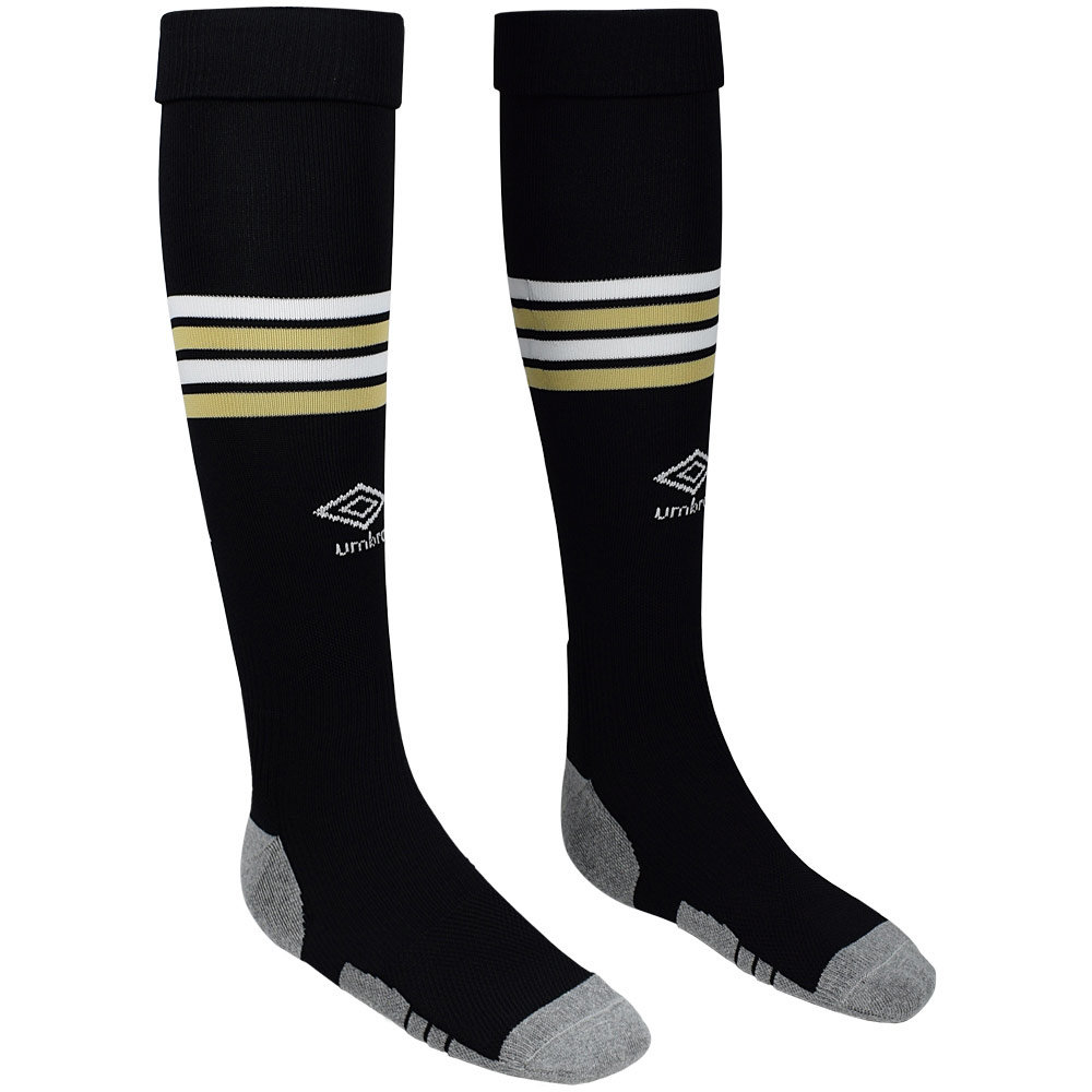 Black / Yellow Umbro Teamwear - Umbro AFC Bournemouth Football 22/23 Third Sock Football Socks | CA-15109