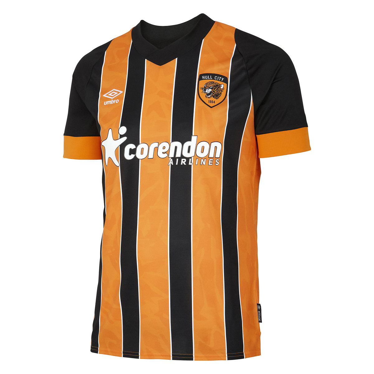 Black / Yellow Umbro Teamwear - Umbro Hull City Football 22/23 Home Jersey Football Jersey | CA-11937