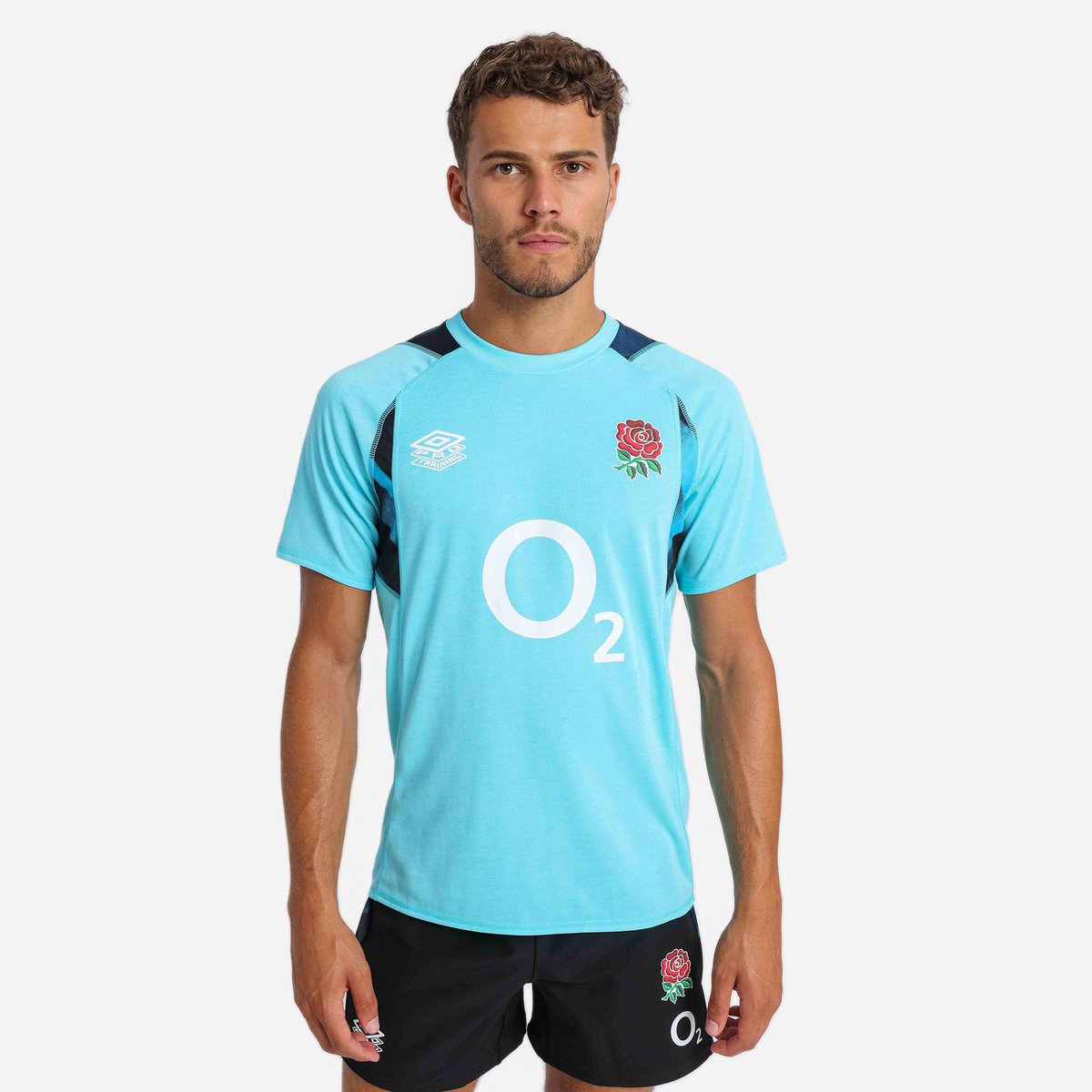 Blue / Black Umbro Teamwear - Umbro England Rugby Football 22/23 Relaxed Training Jersey Jersey | CA-41210