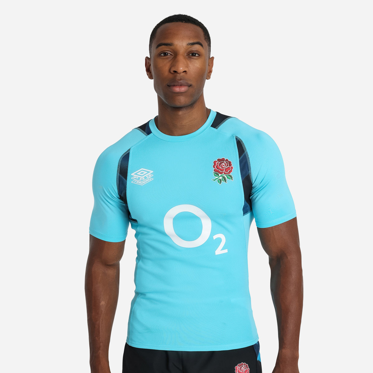 Blue / Black Umbro Teamwear - Umbro England Rugby Football 22/23 Training Jersey Jersey | CA-89065