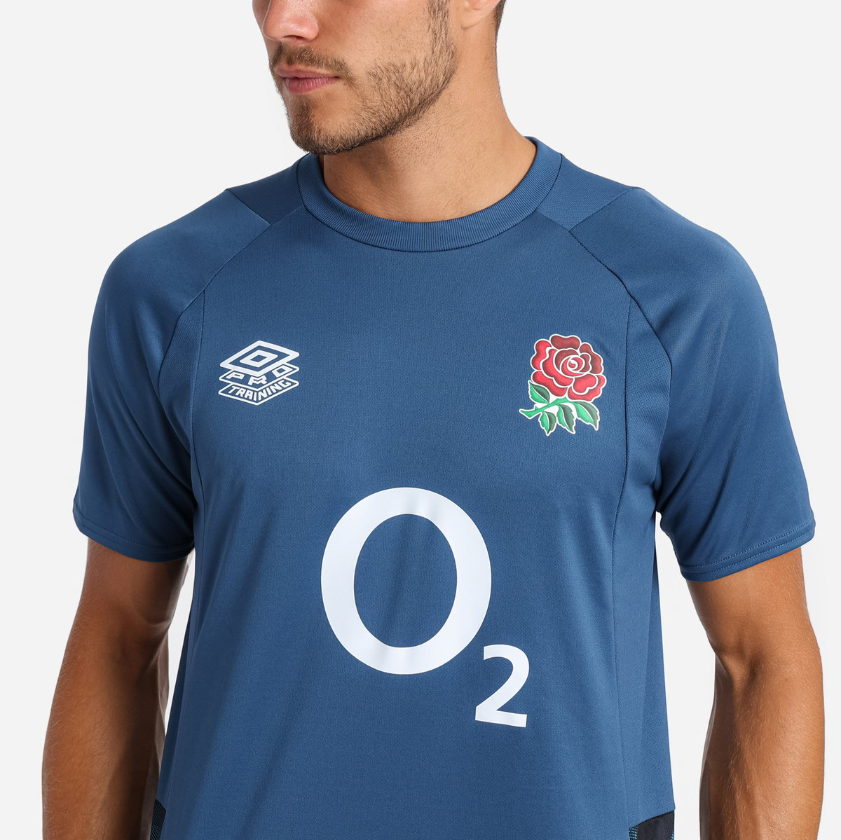 Blue / Black Umbro Teamwear - Umbro England Rugby Football 22/23 Gym Tee T Shirts | CA-98060