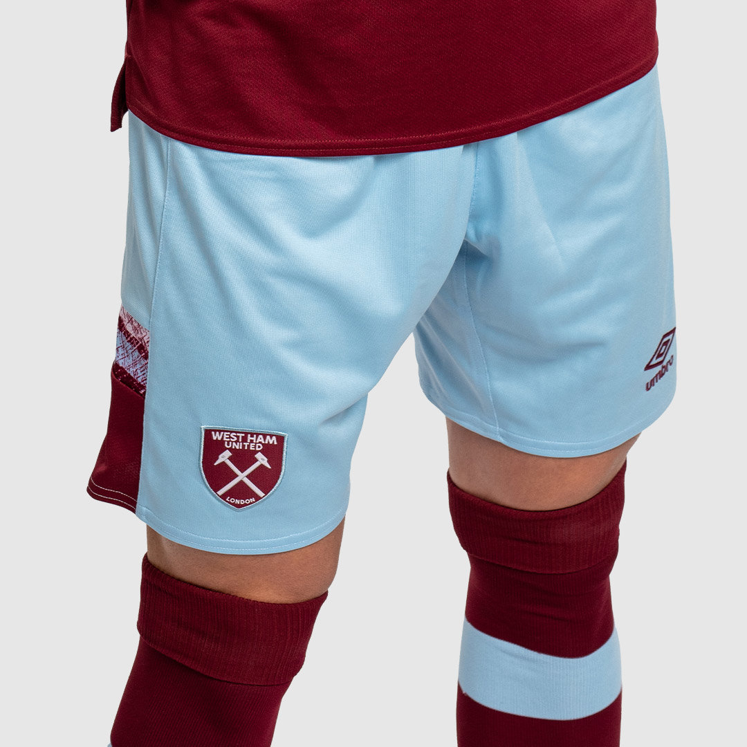 Blue / Dark Red Umbro Football West Ham Utd 22/23 Home Shorts Shorts | CA-59968