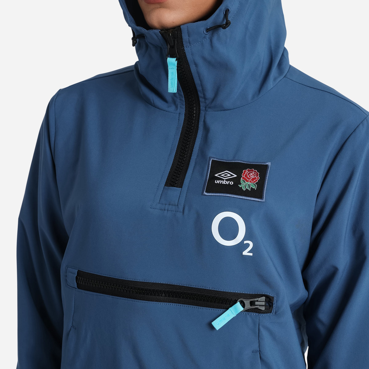 Blue Umbro Teamwear - Umbro England Rugby Football 22/23 Cagoule Jackets | CA-10475