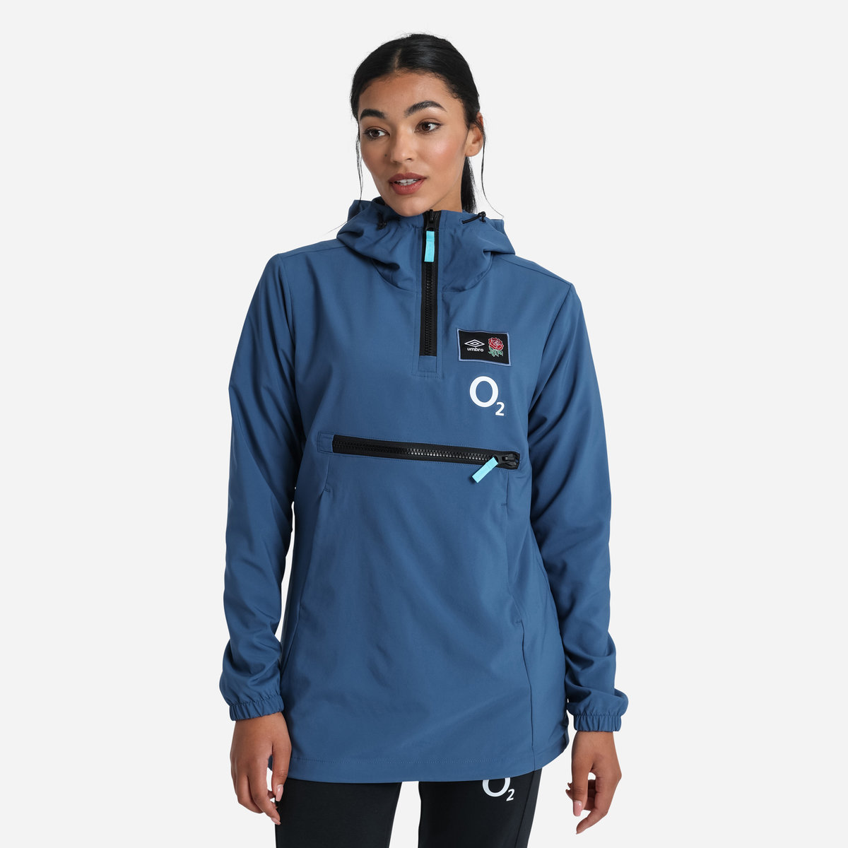 Blue Umbro Teamwear - Umbro England Rugby Football 22/23 Cagoule Jackets | CA-10475