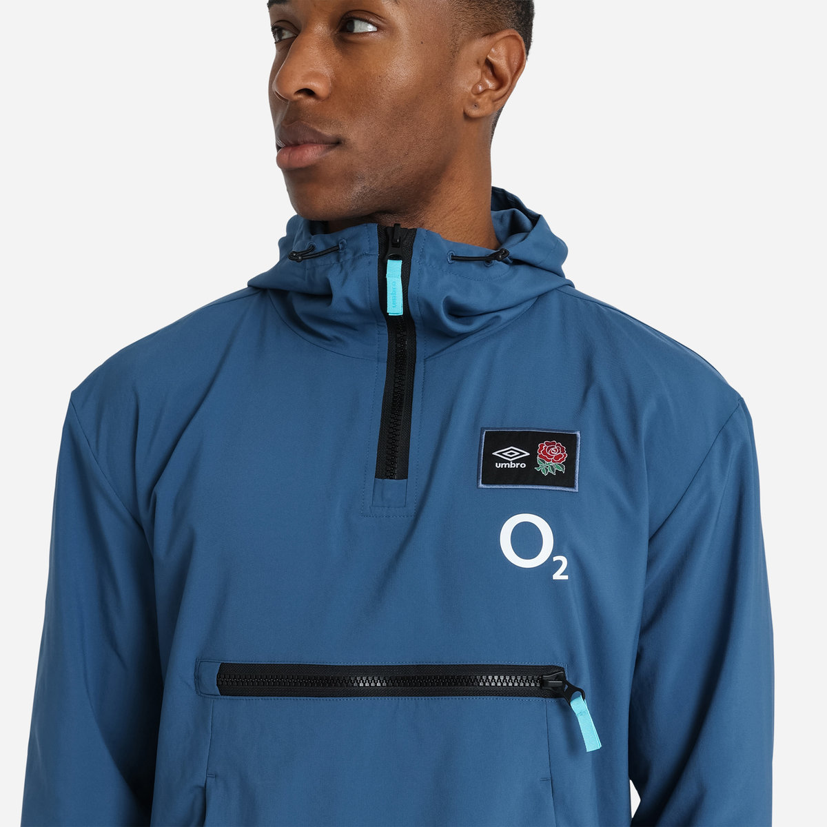 Blue Umbro Teamwear - Umbro England Rugby Football 22/23 Cagoule Jackets | CA-73848