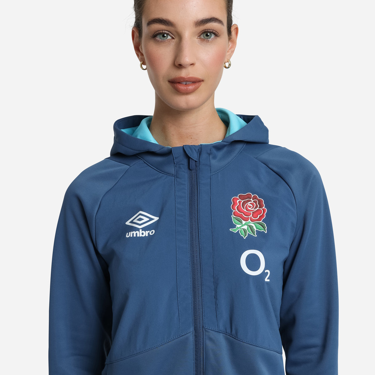 Blue Umbro Teamwear - Umbro England Rugby Football 22/23 Full Zip Jacket Jackets | CA-70670