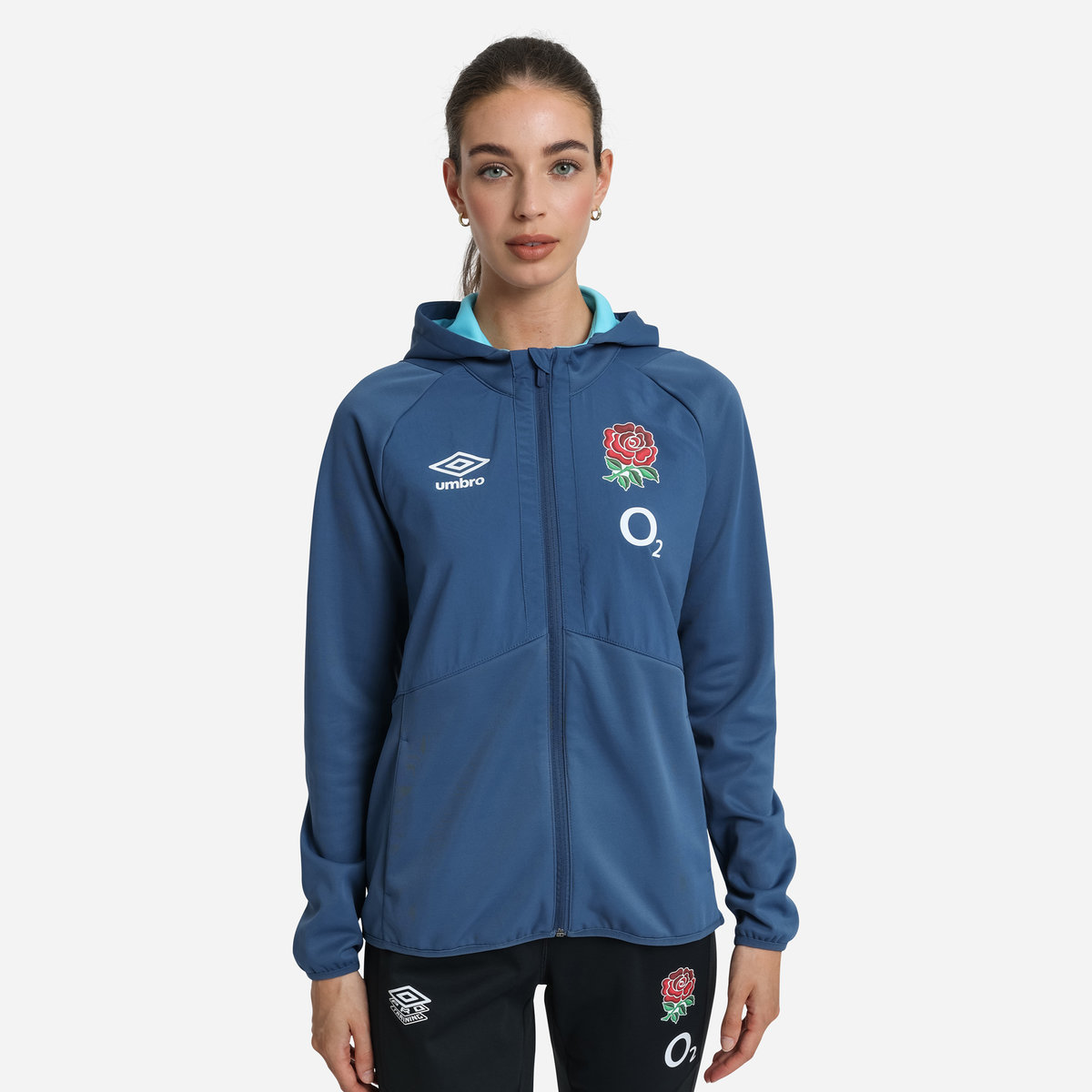 Blue Umbro Teamwear - Umbro England Rugby Football 22/23 Full Zip Jacket Jackets | CA-70670