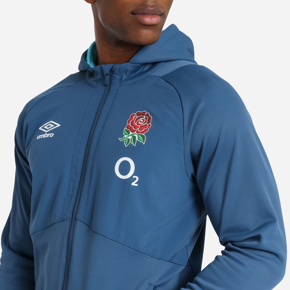 Blue Umbro Teamwear - Umbro England Rugby Football 22/23 Full Zip Jacket Jackets | CA-87414