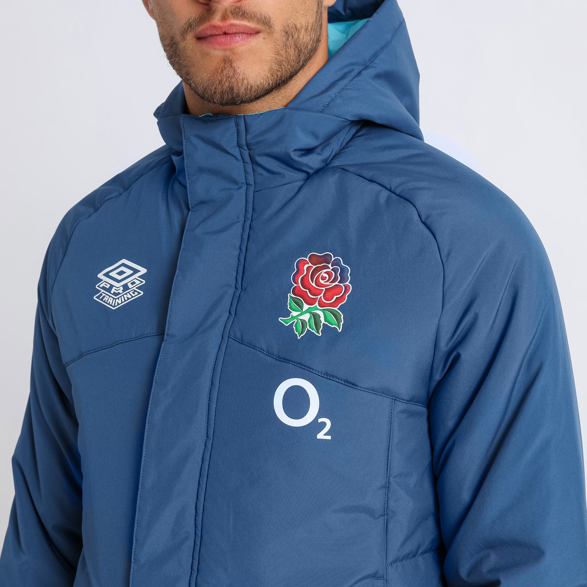 Blue Umbro Teamwear - Umbro England Rugby Football 22/23 Padded Jacket Jackets | CA-67811