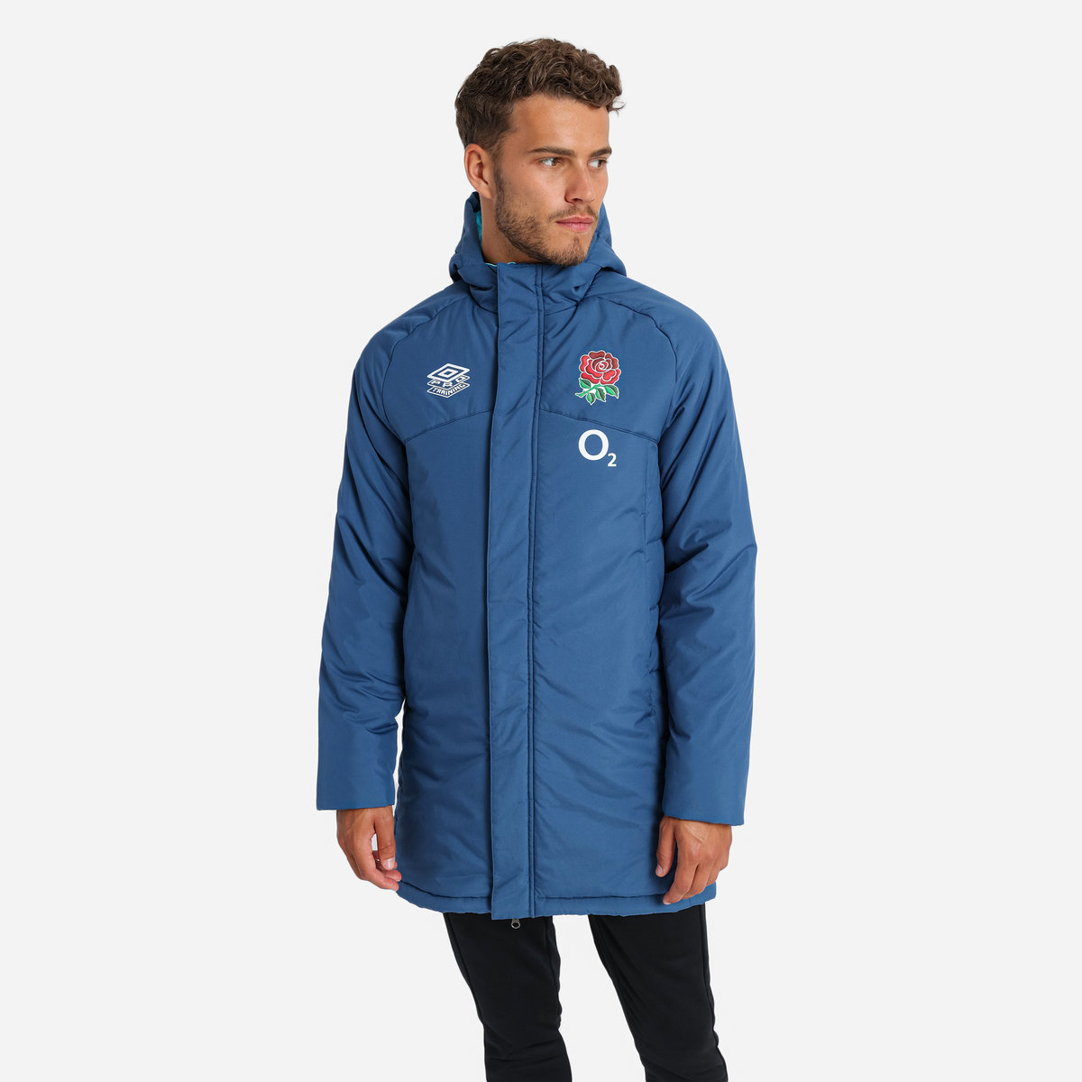 Blue Umbro Teamwear - Umbro England Rugby Football 22/23 Padded Jacket Jackets | CA-67811