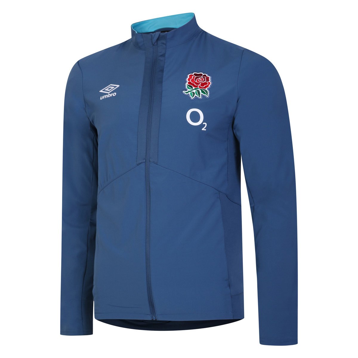 Blue Umbro Teamwear - Umbro England Rugby Football 22/23 Presentation Jacket Jackets | CA-21335