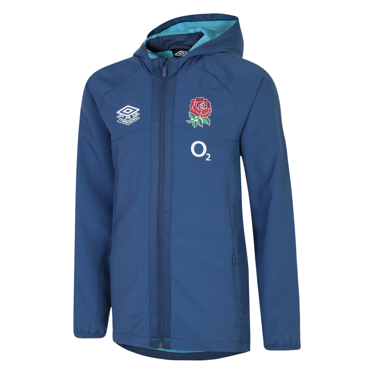 Blue Umbro Teamwear - Umbro England Rugby Football 22/23 Shower Jacket Junior Jackets | CA-11598