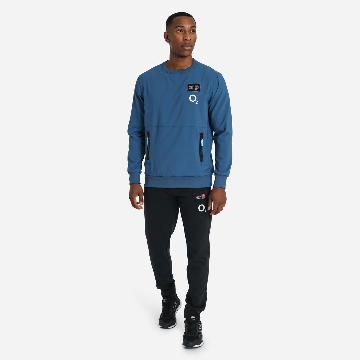 Blue Umbro Teamwear - Umbro England Rugby Football 22/23 Woven Sweat Sweats | CA-21586