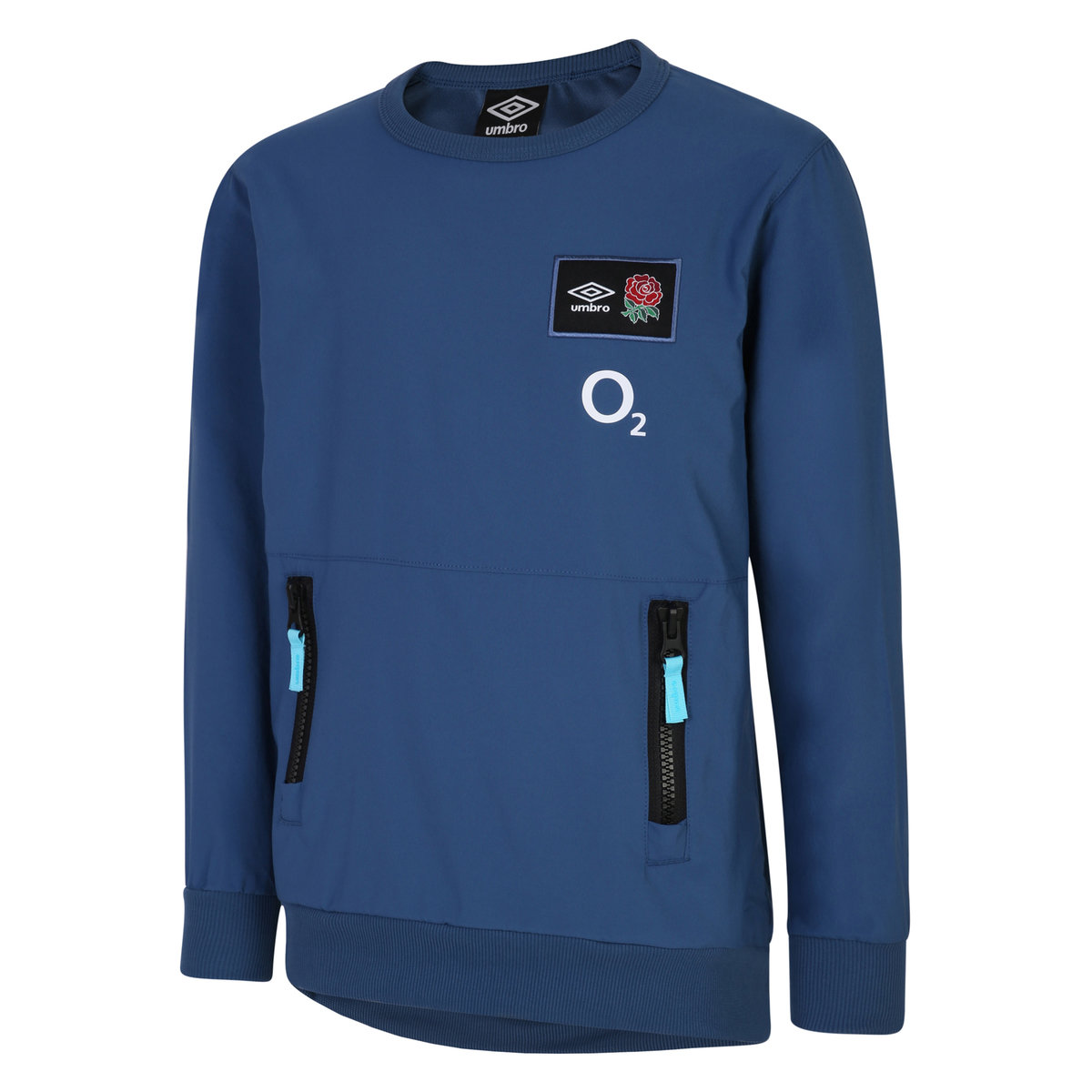 Blue Umbro Teamwear - Umbro England Rugby Football 22/23 Woven Sweat Junior Sweats | CA-22759