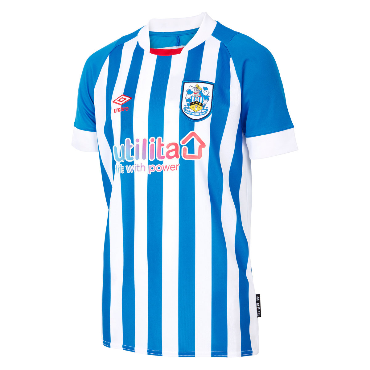 Blue / White Umbro Teamwear - Umbro Huddersfield Town Football 22/23 Home Jersey Junior Jersey | CA-94688