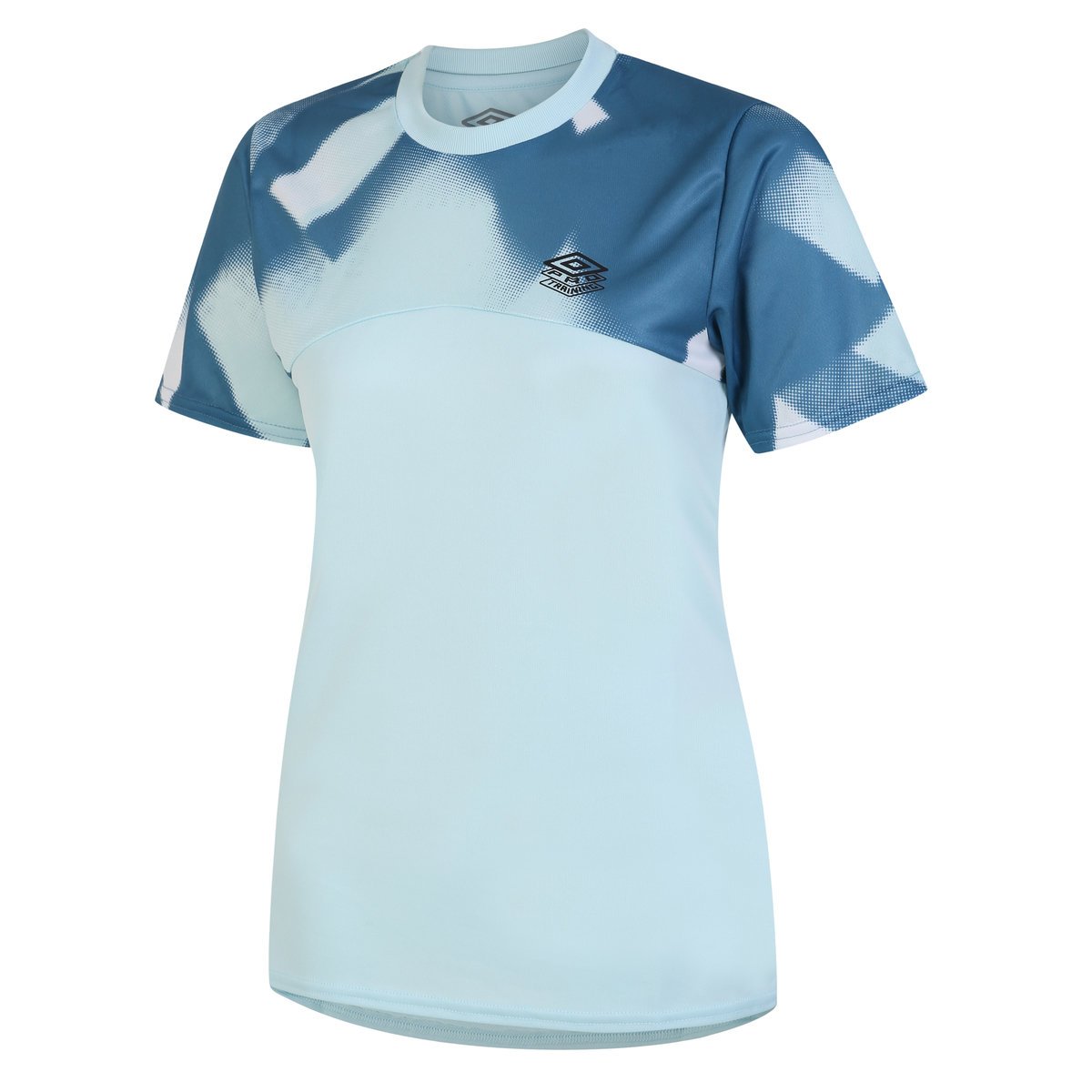 Blue / White Women\'s Umbro Pro Training Gym Tee T Shirts | CA-25121