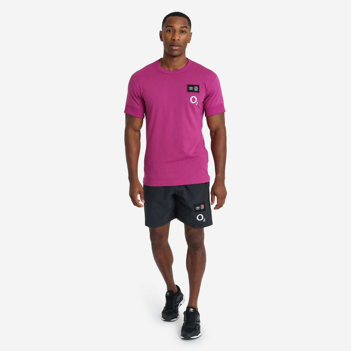 Burgundy Umbro Teamwear - Umbro England Rugby Football 22/23 CVC Tee T Shirts | CA-11548