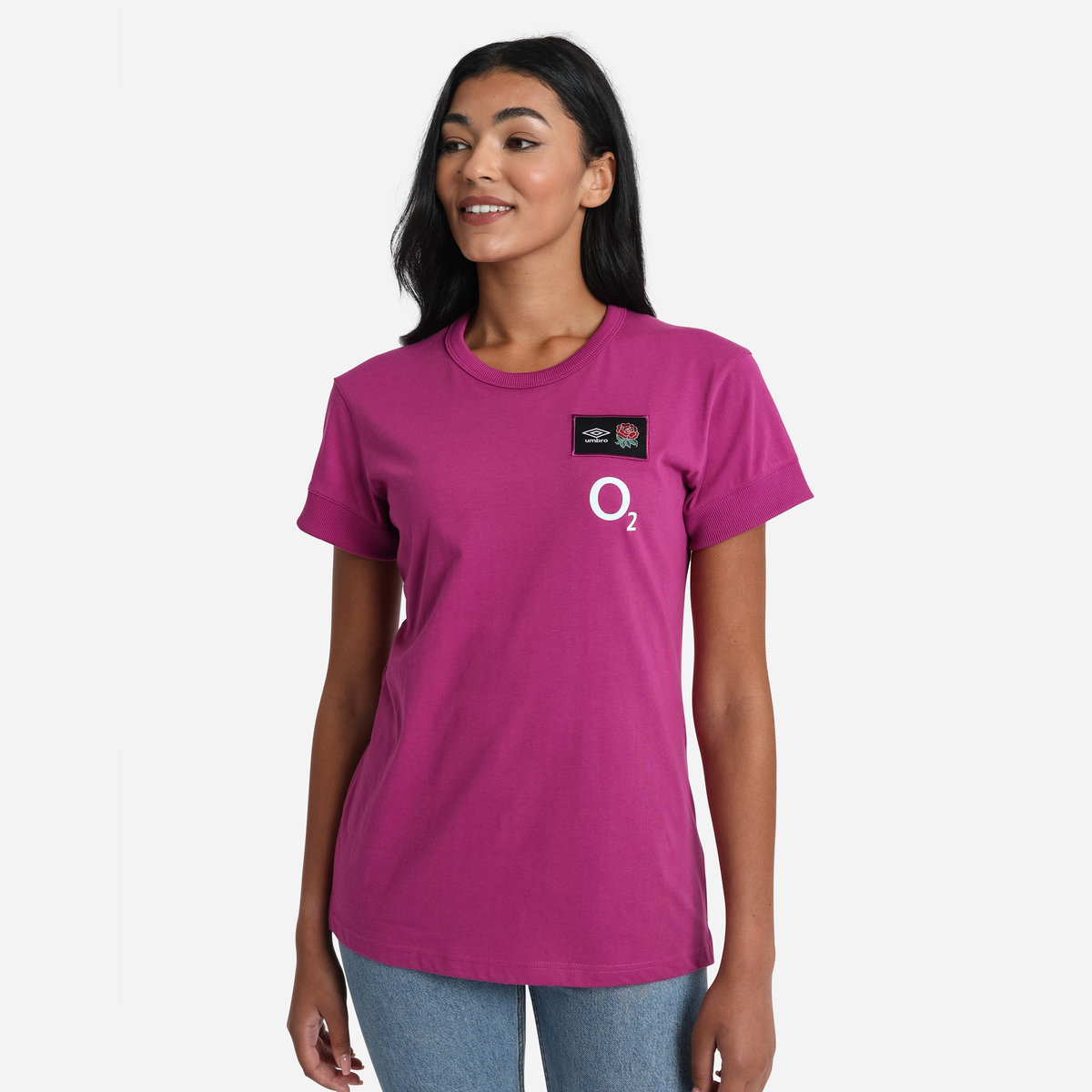 Burgundy Umbro Teamwear - Umbro England Rugby Football 22/23 CVC Tee T Shirts | CA-56560