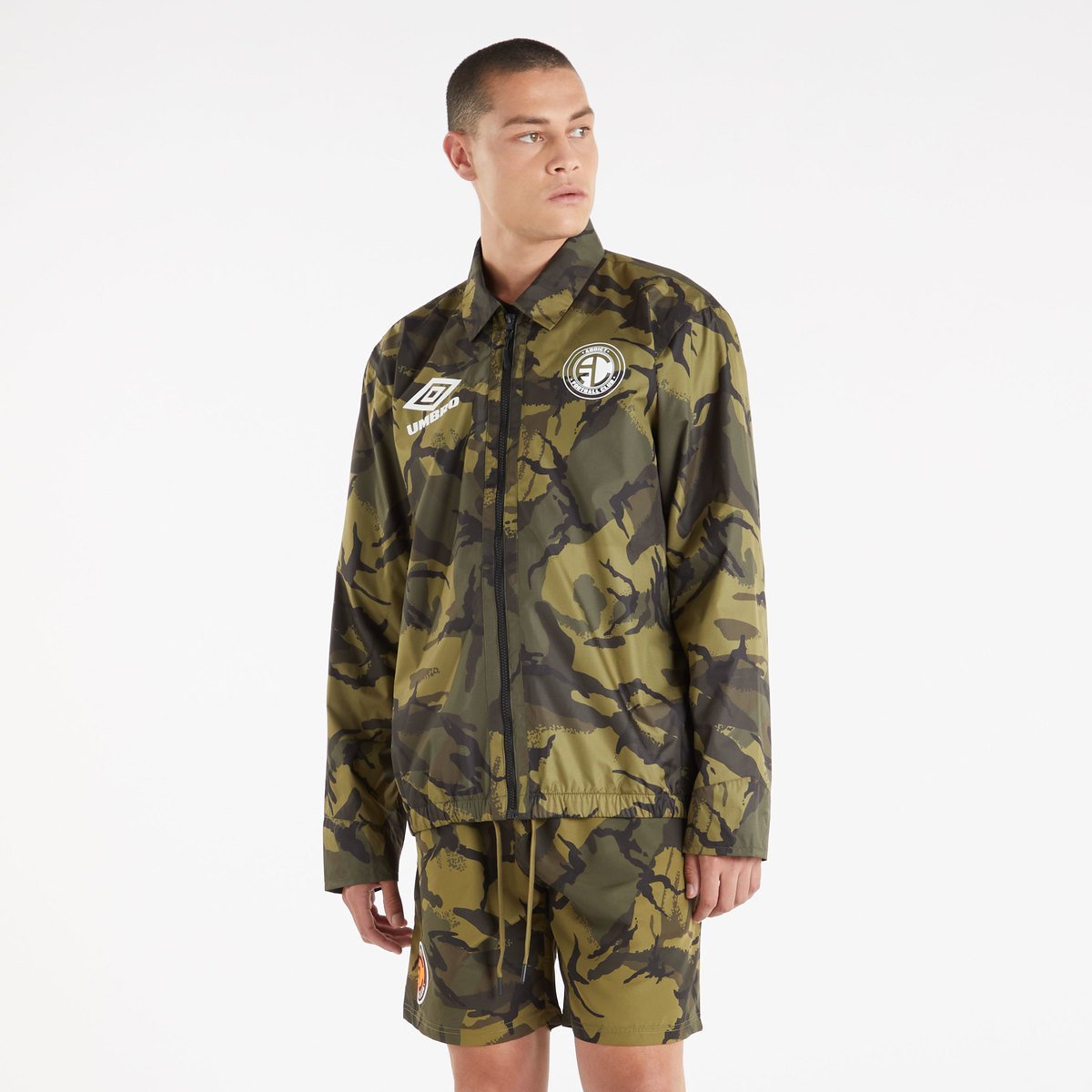 Camo Men\'s Umbro Addict F.C Coach Jacket Jackets | CA-55954