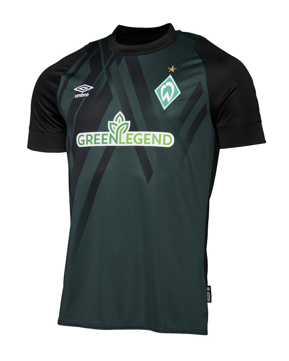 Dark Green / Black Umbro Teamwear - Umbro Werder Bremen Football 22/23 Third Jersey Junior Football Jersey | CA-38928