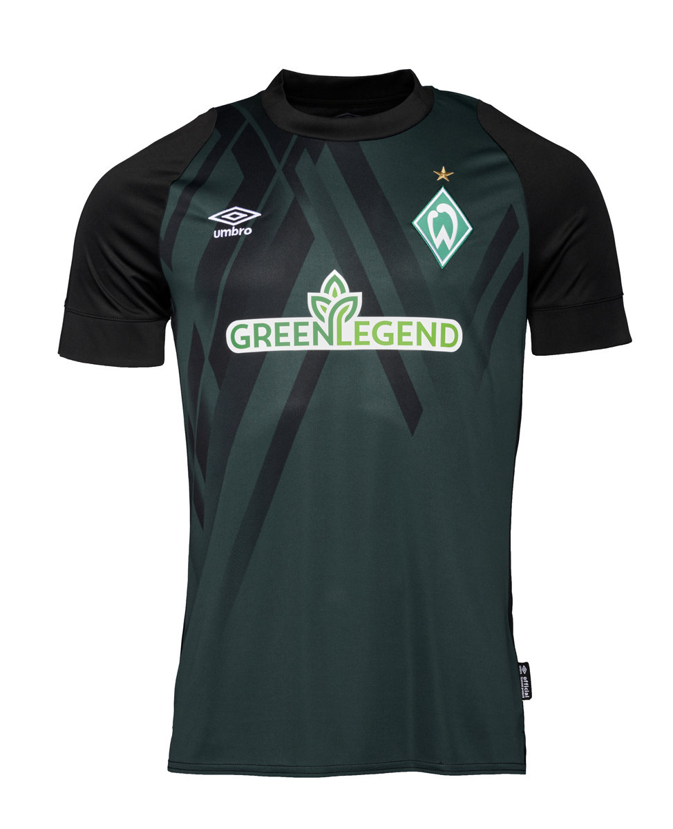 Dark Green / Black Umbro Teamwear - Umbro Werder Bremen Football 22/23 Third Jersey Junior Football Jersey | CA-38928