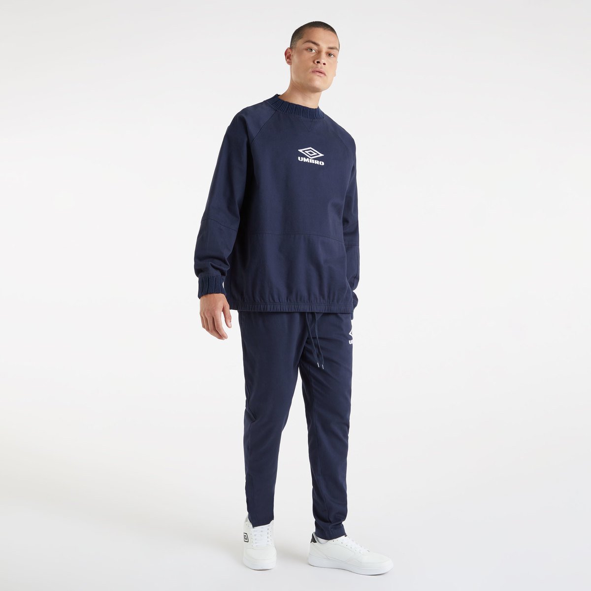 Dark Navy Men's Umbro Drill Pant Trousers | CA-64342