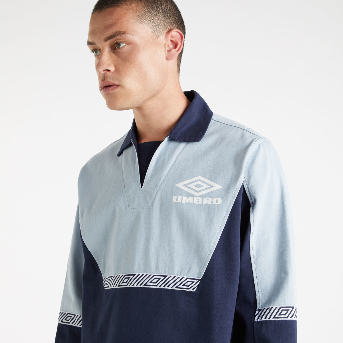 Dark Navy Men's Umbro Drill Training Top Tops | CA-19043