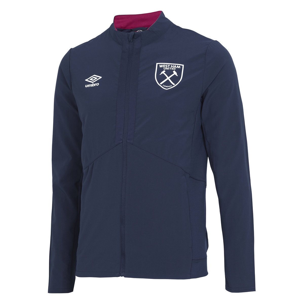 Dark Navy / Red Umbro Football West Ham Utd 22/23 Presentation Jacket Jackets | CA-21091