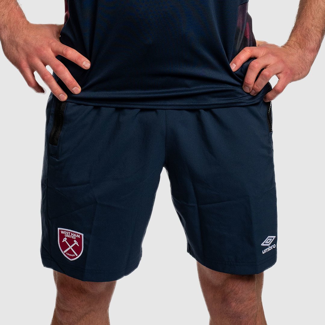 Dark Navy Umbro Football West Ham Utd 22/23 Travel Short T Shirts | CA-53755