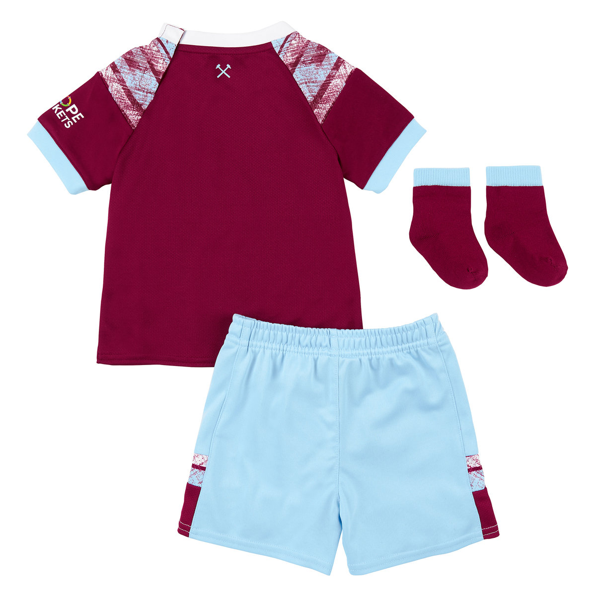 Dark Red / Blue Umbro Football West Ham Utd 22/23 Home Baby Kit Jersey | CA-80479