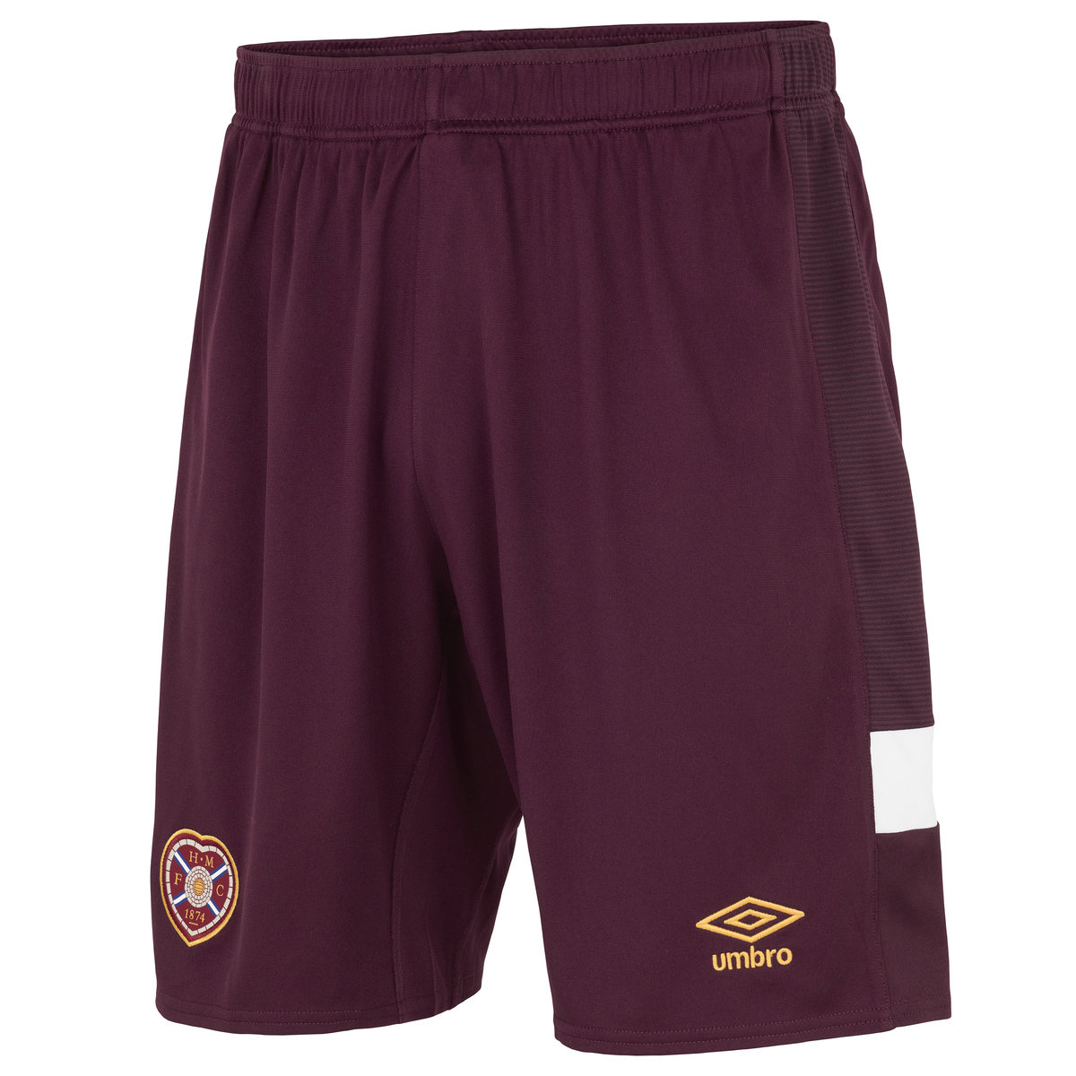 Dark Red Umbro Football Heart Of Midlothian F.c. 22/23 Away Short Shorts | CA-82851