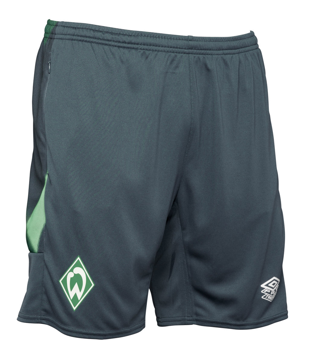 Deep Geen / Green Umbro Teamwear - Umbro Werder Bremen Football 22/23 Training Short Football Shorts | CA-48666