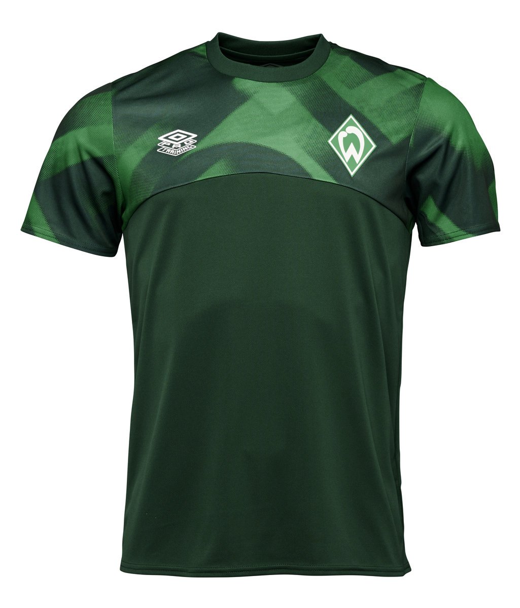 Green / Green Umbro Teamwear - Umbro Werder Bremen Football 22/23 Warm Up Jersey Football Jersey | CA-23570