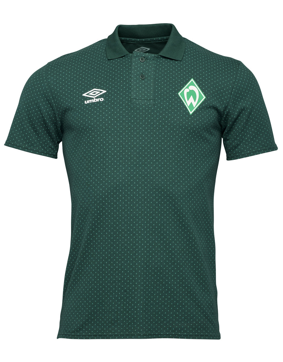 Green Umbro Teamwear - Umbro Werder Bremen Football 22/23 CVC Polo Football Polos | CA-32475