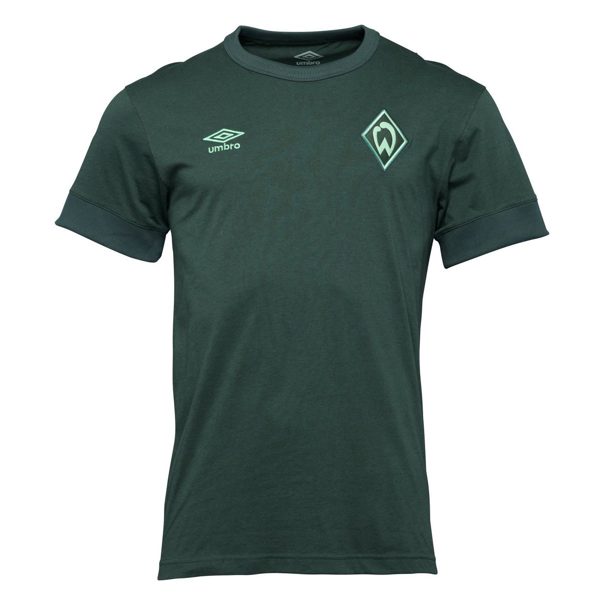 Green Umbro Teamwear - Umbro Werder Bremen Football 22/23 Travel Tee Football T Shirts | CA-88517